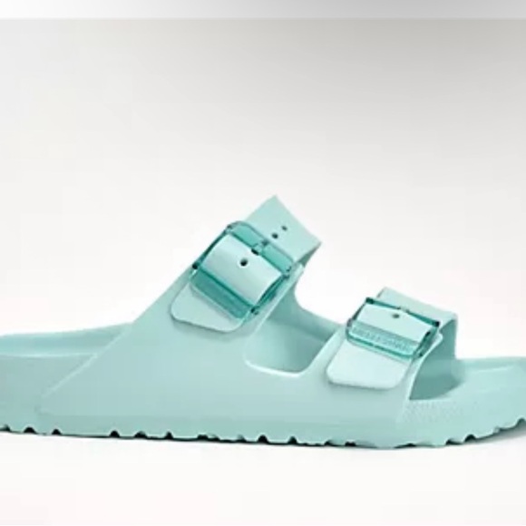 Birkenstock Arizona Stealth Buckle Sandals - Surf Green - Picture 3 of 5